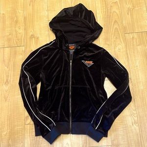 Pony/Forever 21 velour style zip up